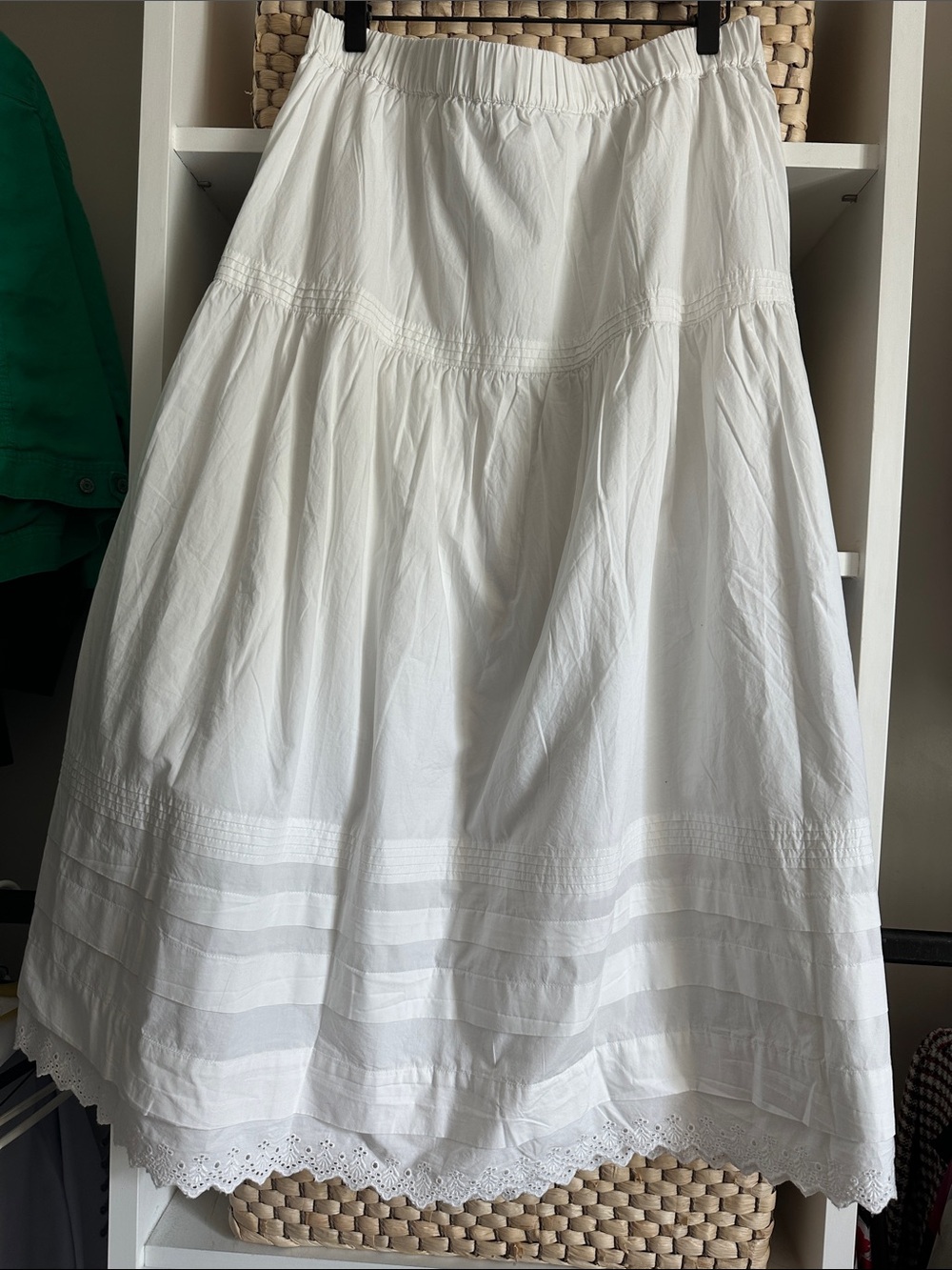 Quince 100% organic cotton Poplin Pintuck maxi skirt - NWOT - Picture 7 of 8